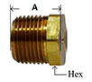 Solid Hex Head Plugs Diagram